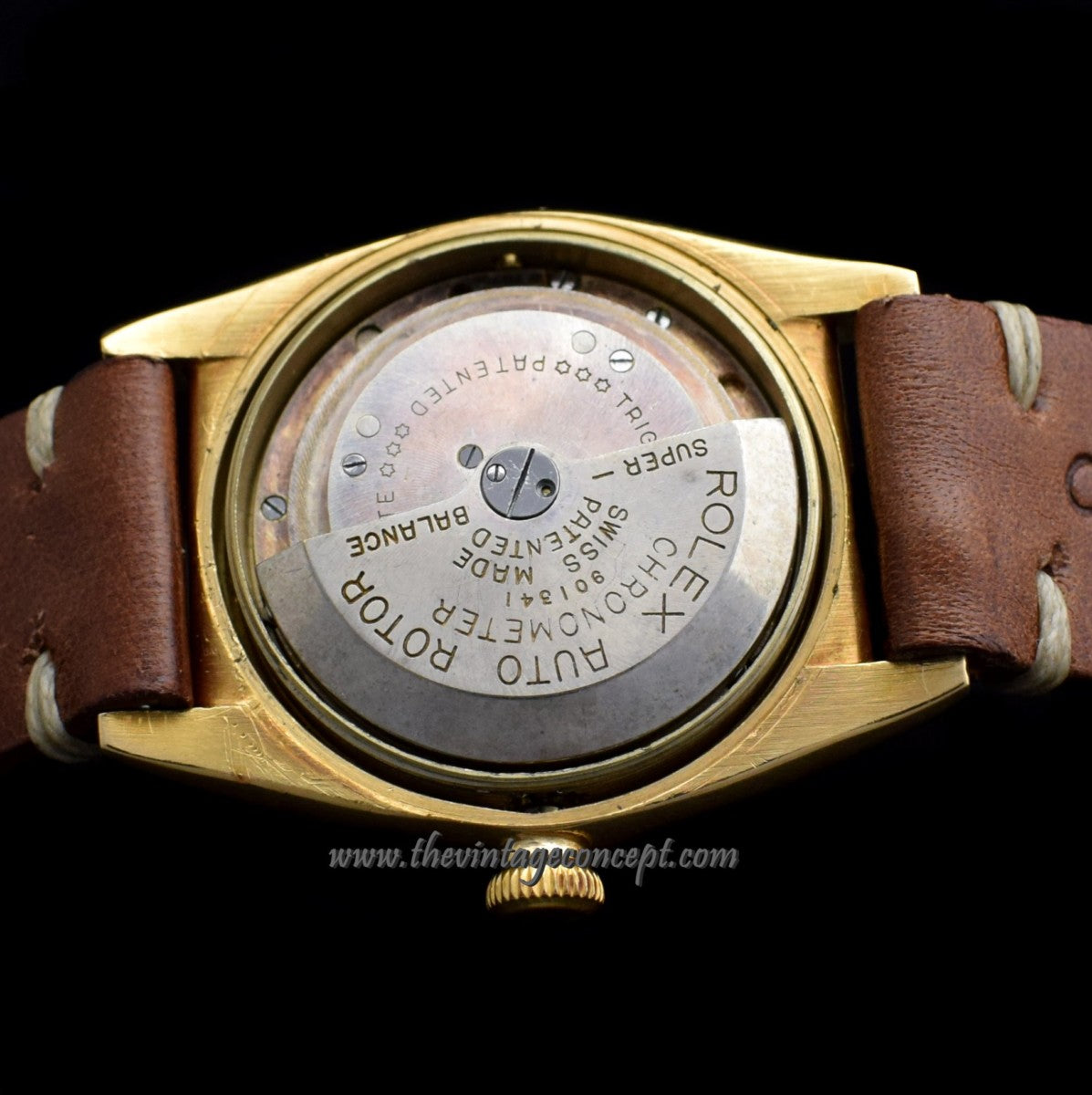 Rolex Bubbleback 18K YG 3,6,9 Sub Second Dial 3458 (SOLD)