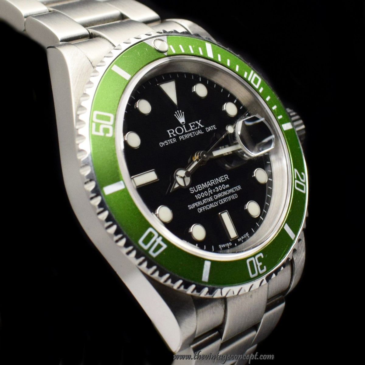 Rolex Submariner 50th Anniversary "Flat 4" 16610LV (Complete Full Set) (SOLD)