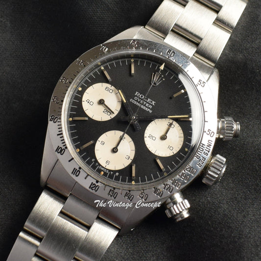 Rolex Daytona Black Sigma Dial 6265 w/ Original Paper (SOLD)