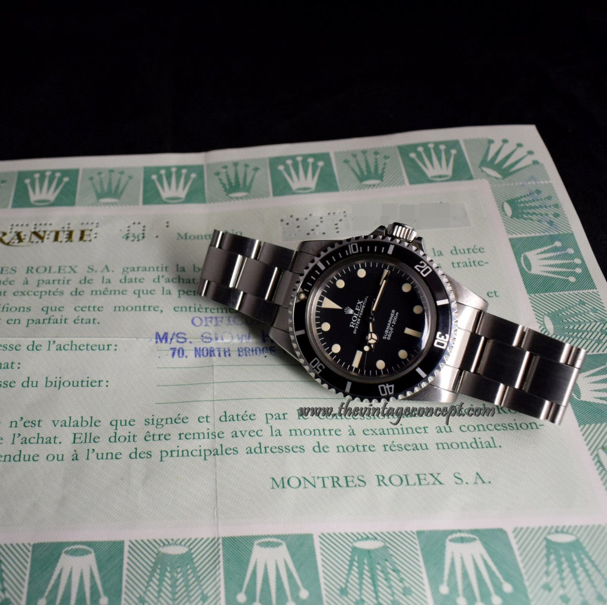 Rolex Submariner Maxi MK V 5513 w/ Original Punched Paper (SOLD)