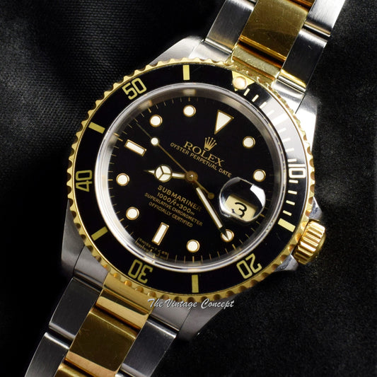 Rolex Submariner Two-Tones Black Dial 16613 (SOLD)