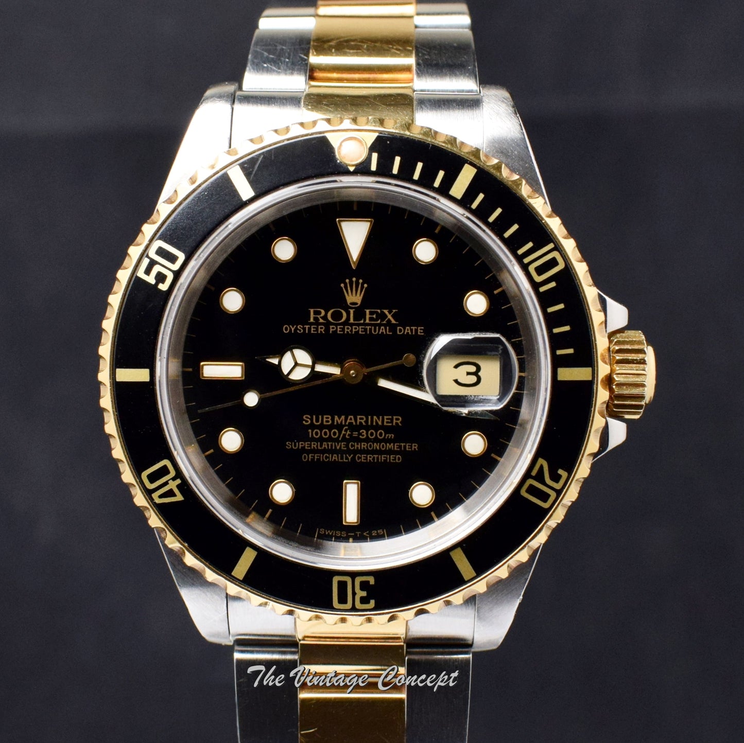 Rolex Submariner Two-Tones Black Dial 16613 (SOLD)