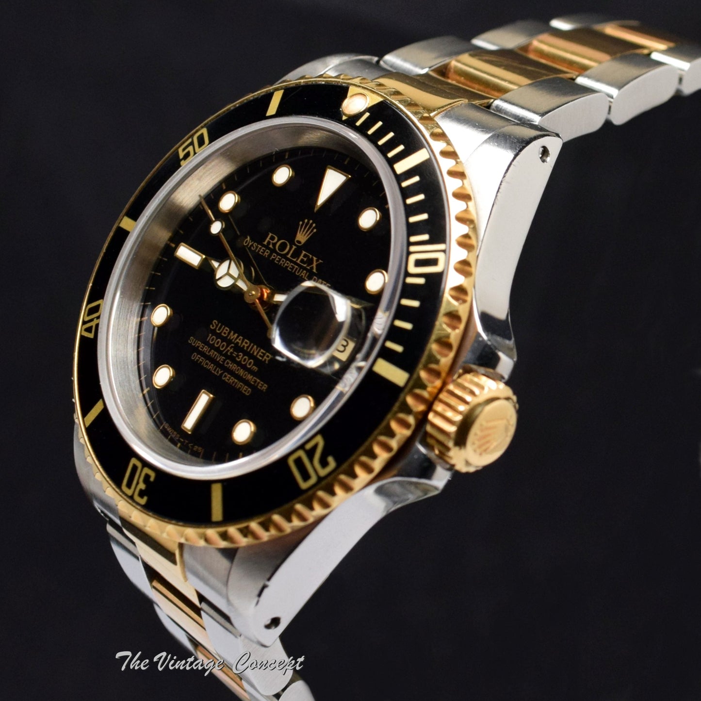 Rolex Submariner Two-Tones Black Dial 16613 (SOLD)