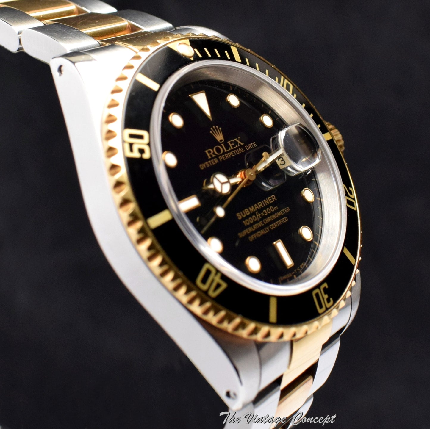 Rolex Submariner Two-Tones Black Dial 16613 (SOLD)