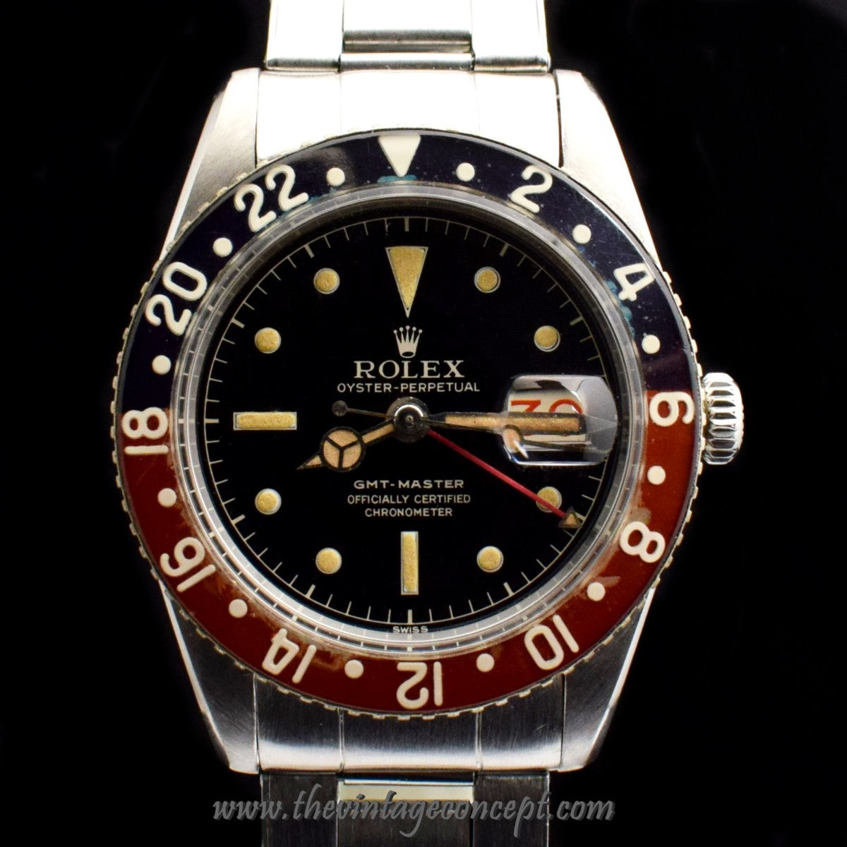 Rolex GMT Master Gilt Dial No Guard 6542 (Complete Full Set)   ( SOLD )