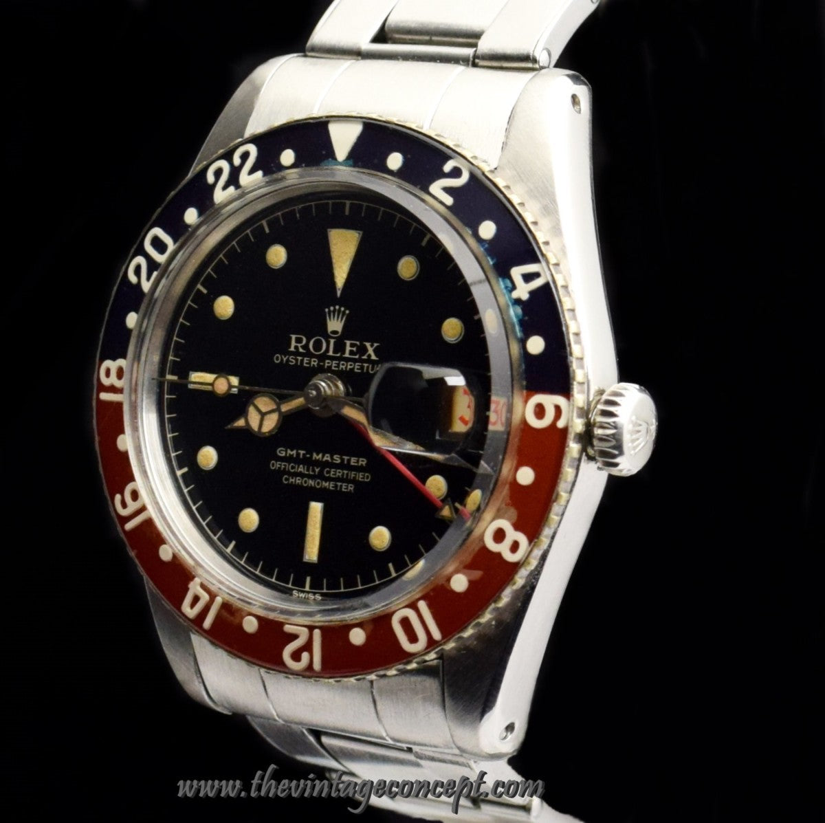 Rolex GMT Master Gilt Dial No Guard 6542 (Complete Full Set)   ( SOLD )