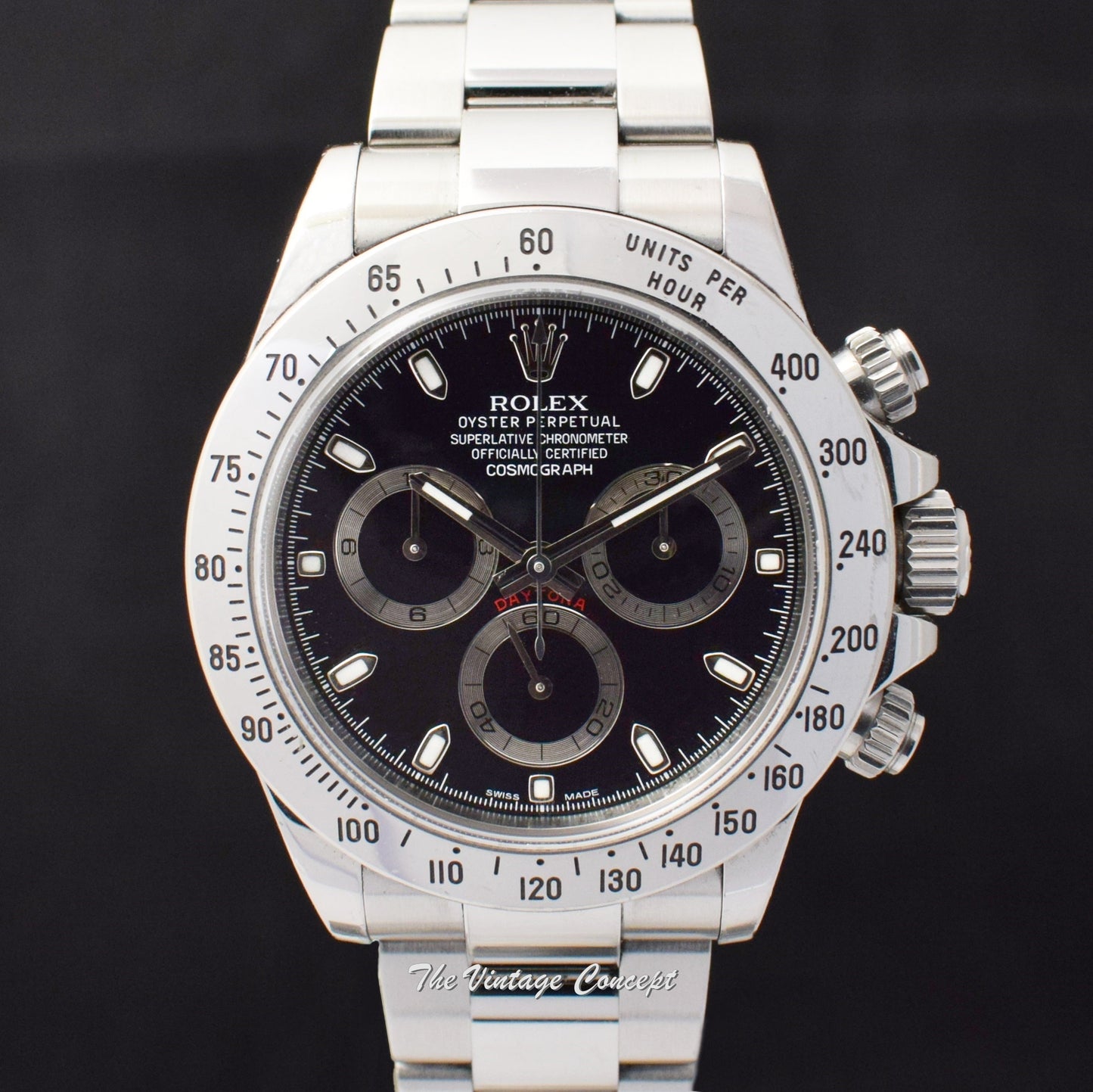 Rolex Daytona Black "APH" Dial 116520 (Box Set) (SOLD)