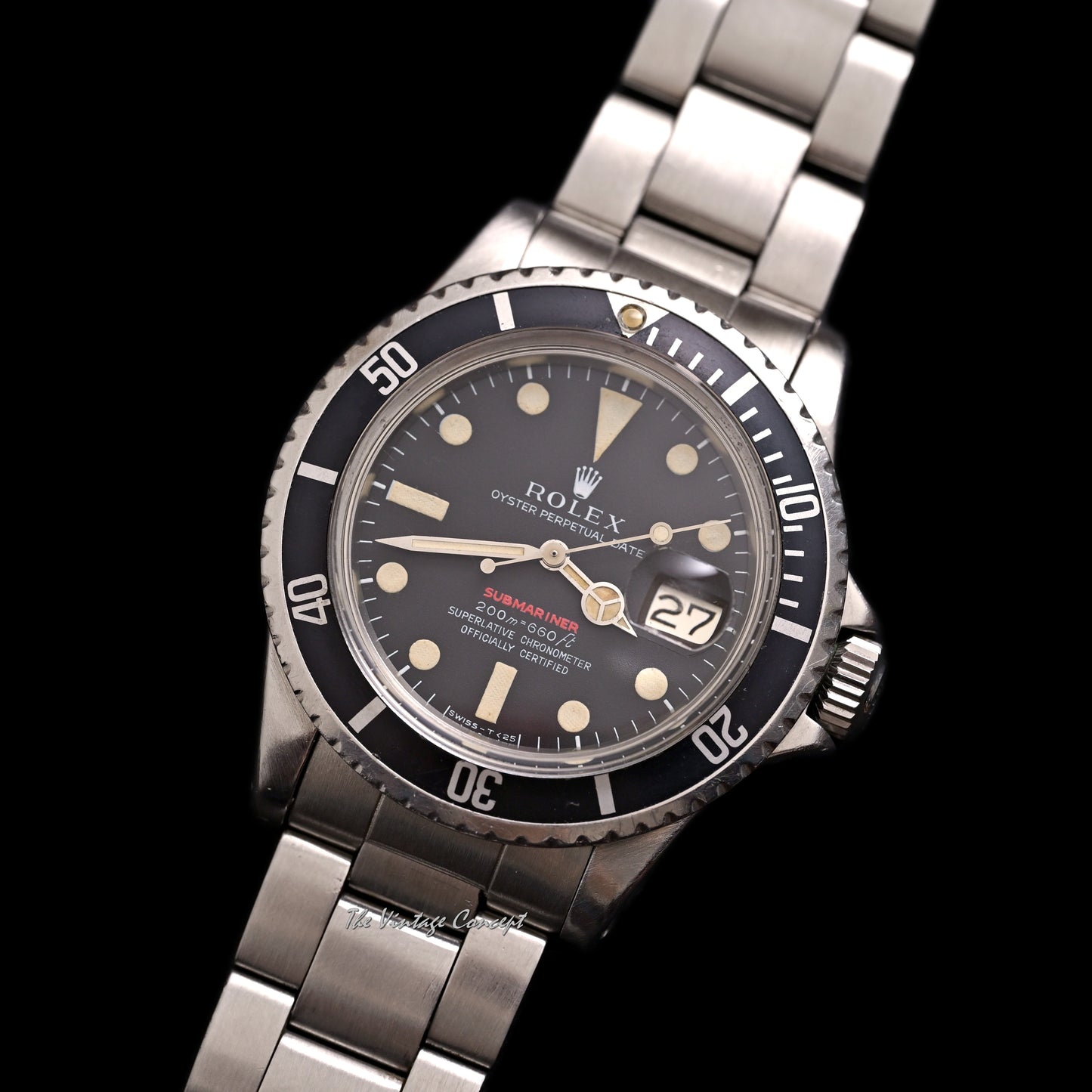 Rolex Steel Submariner Single Red Matte Dial Mark II Ref. 1680