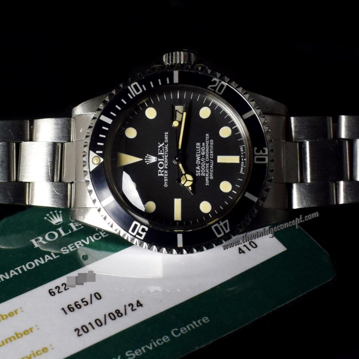 Rolex Sea-Dweller Great White 1665 w/ Service Card (SOLD)