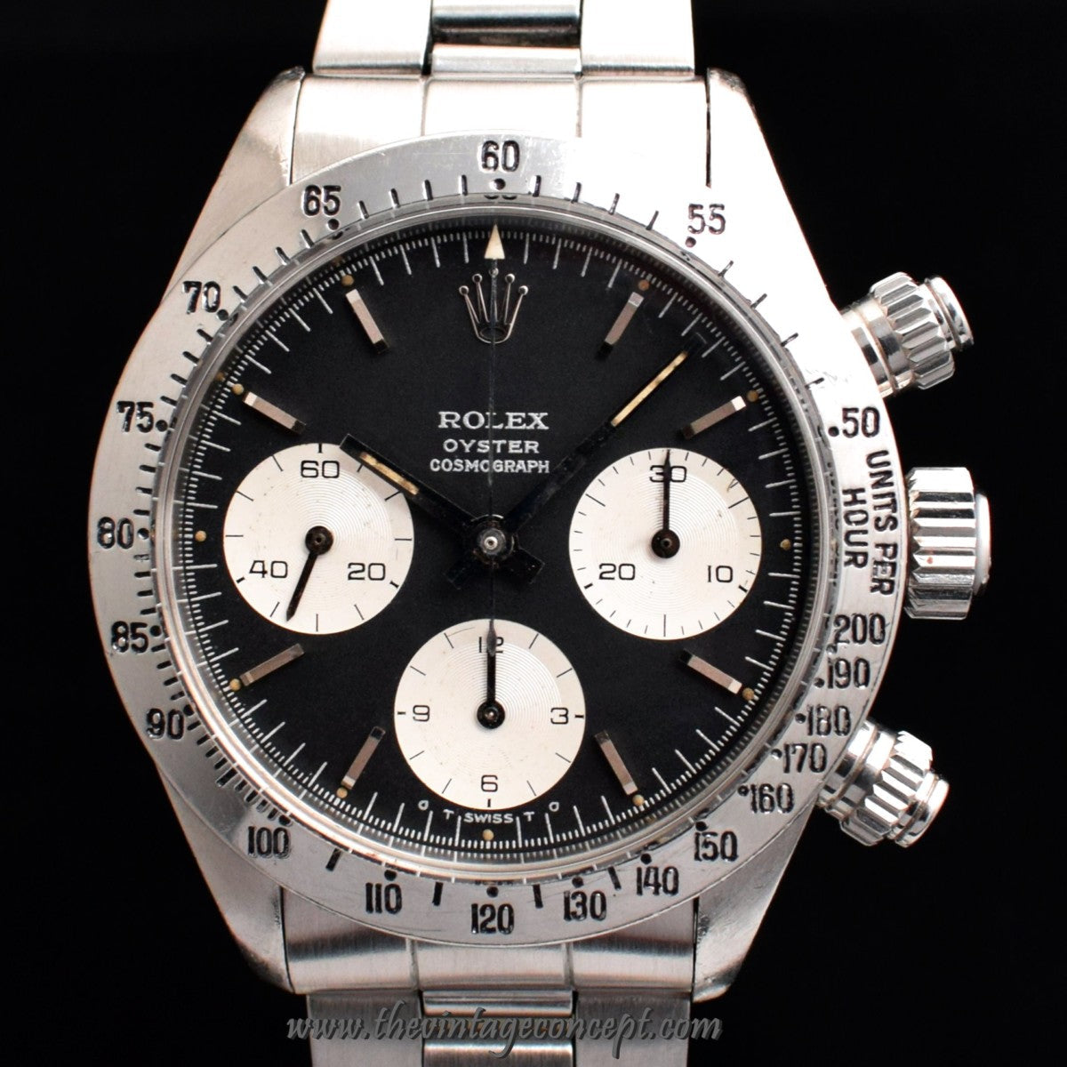 Rolex Daytona Silver Print Sigma Black Dial 6265 (Box Set) (SOLD)