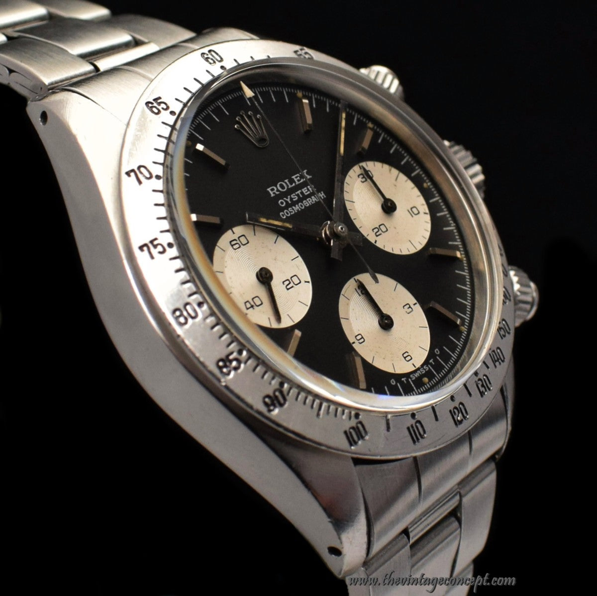 Rolex Daytona Silver Print Sigma Black Dial 6265 (Box Set) (SOLD)