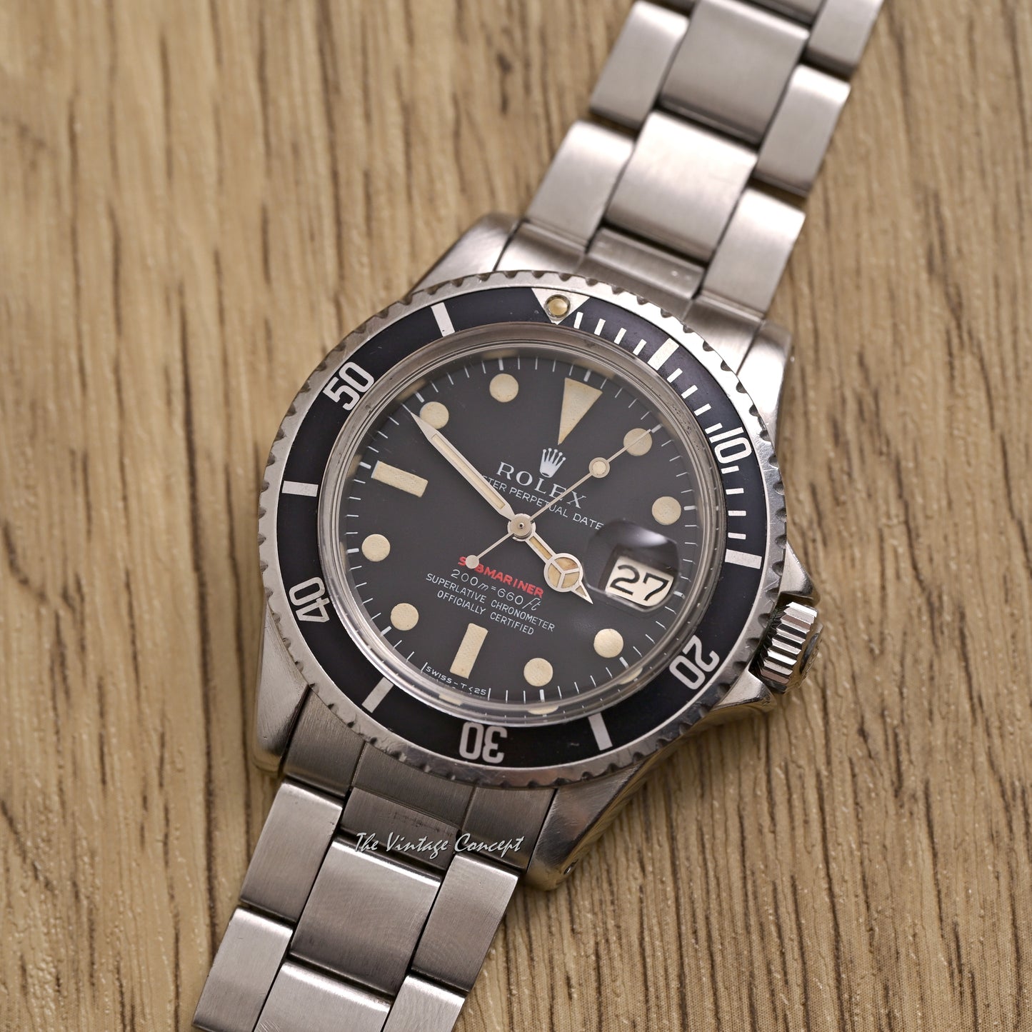 Rolex Steel Submariner Single Red Matte Dial Mark II Ref. 1680