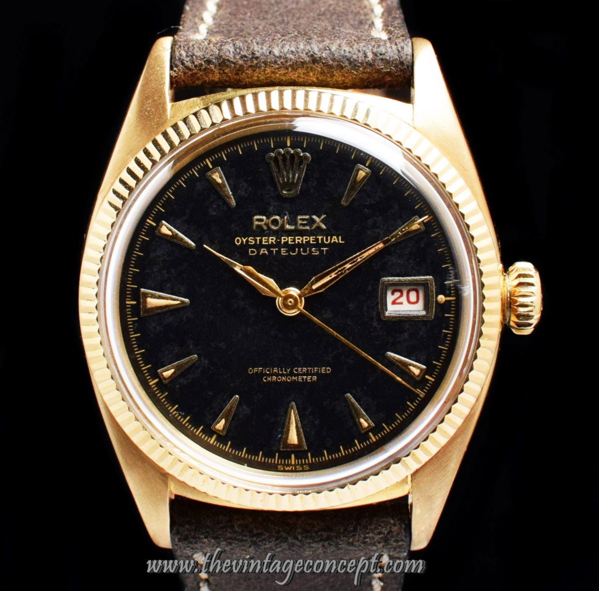 Rolex Big Bubbleback Datejust Black Dial 6305  (SOLD)