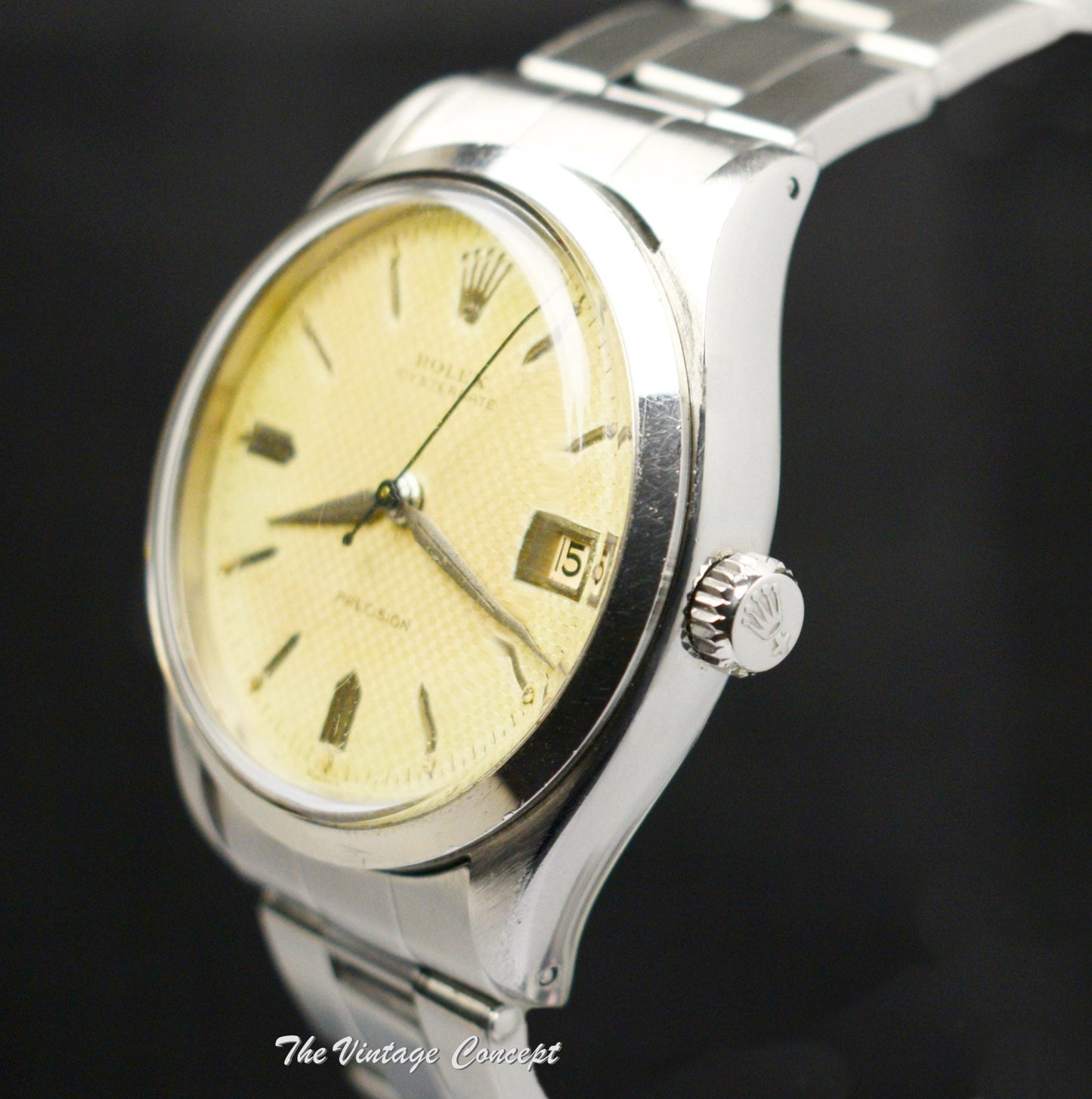 Rolex Oysterdate Precision Honeycomb Creamy Dial 6294  (SOLD)