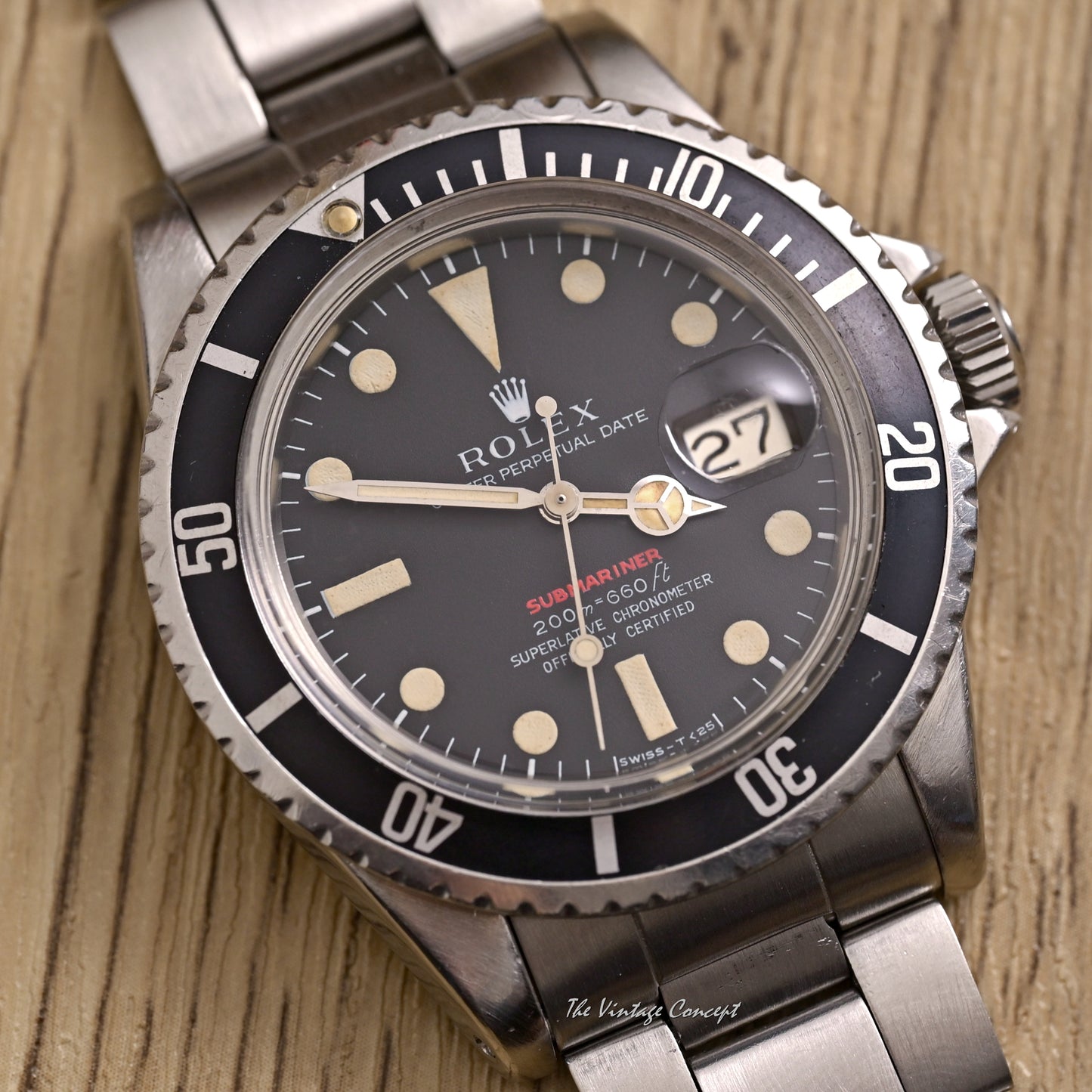 Rolex Steel Submariner Single Red Matte Dial Mark II Ref. 1680