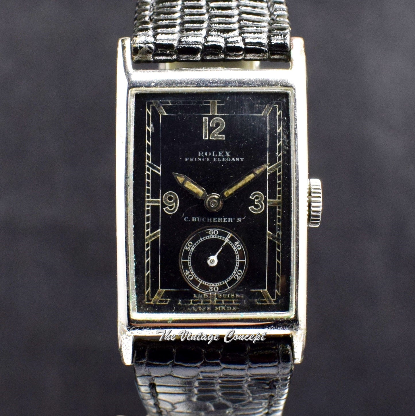 Rolex Prince Elegant "C.Bucherer's" Black Dial 2877 (SOLD)