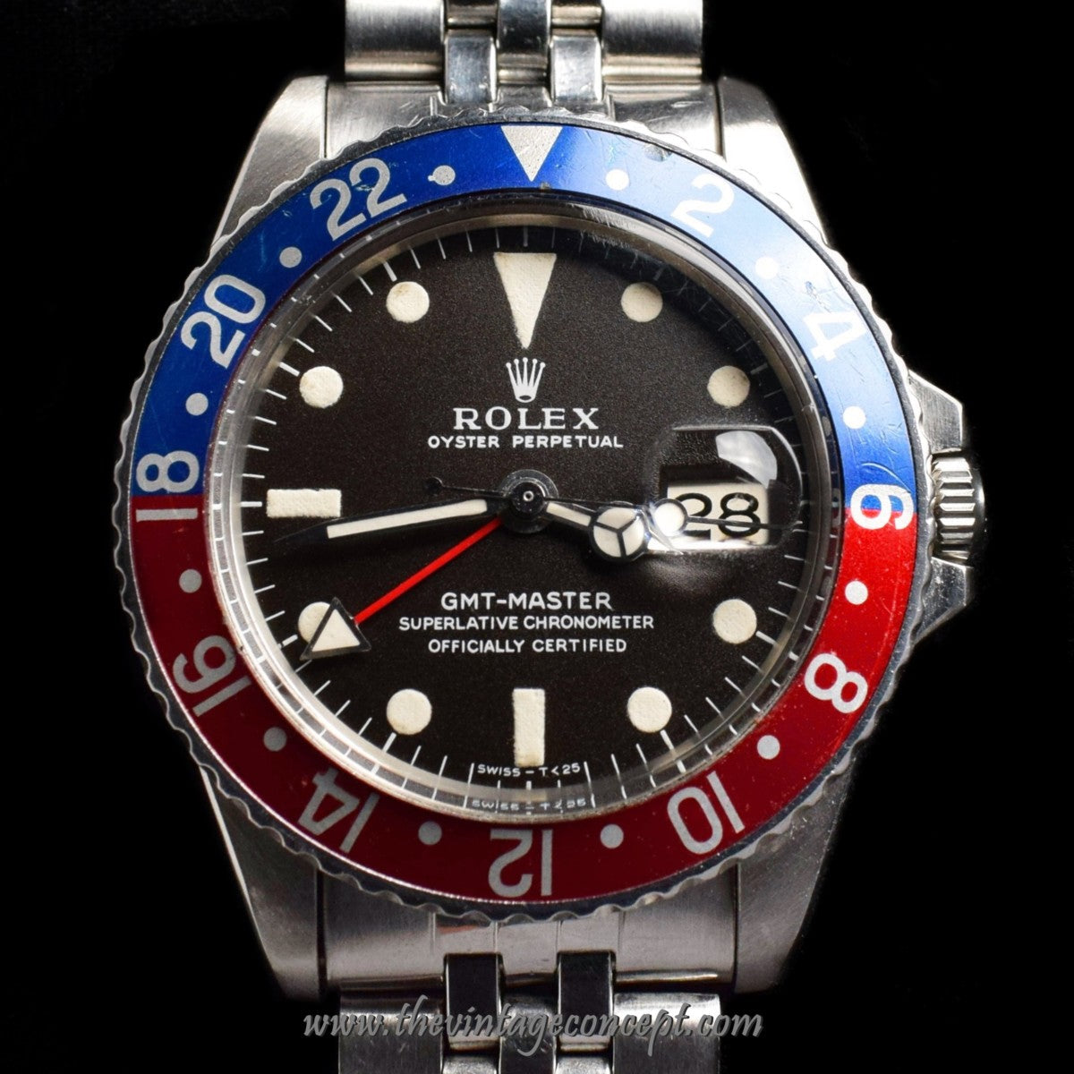 Rolex GMT-Master Matte Dial "Long E" 1675 (Box Set)  (SOLD)