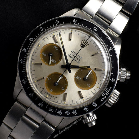 Rolex Daytona Silver Dial Tropical Sub Registers 6263 w/ Original Paper (SOLD)