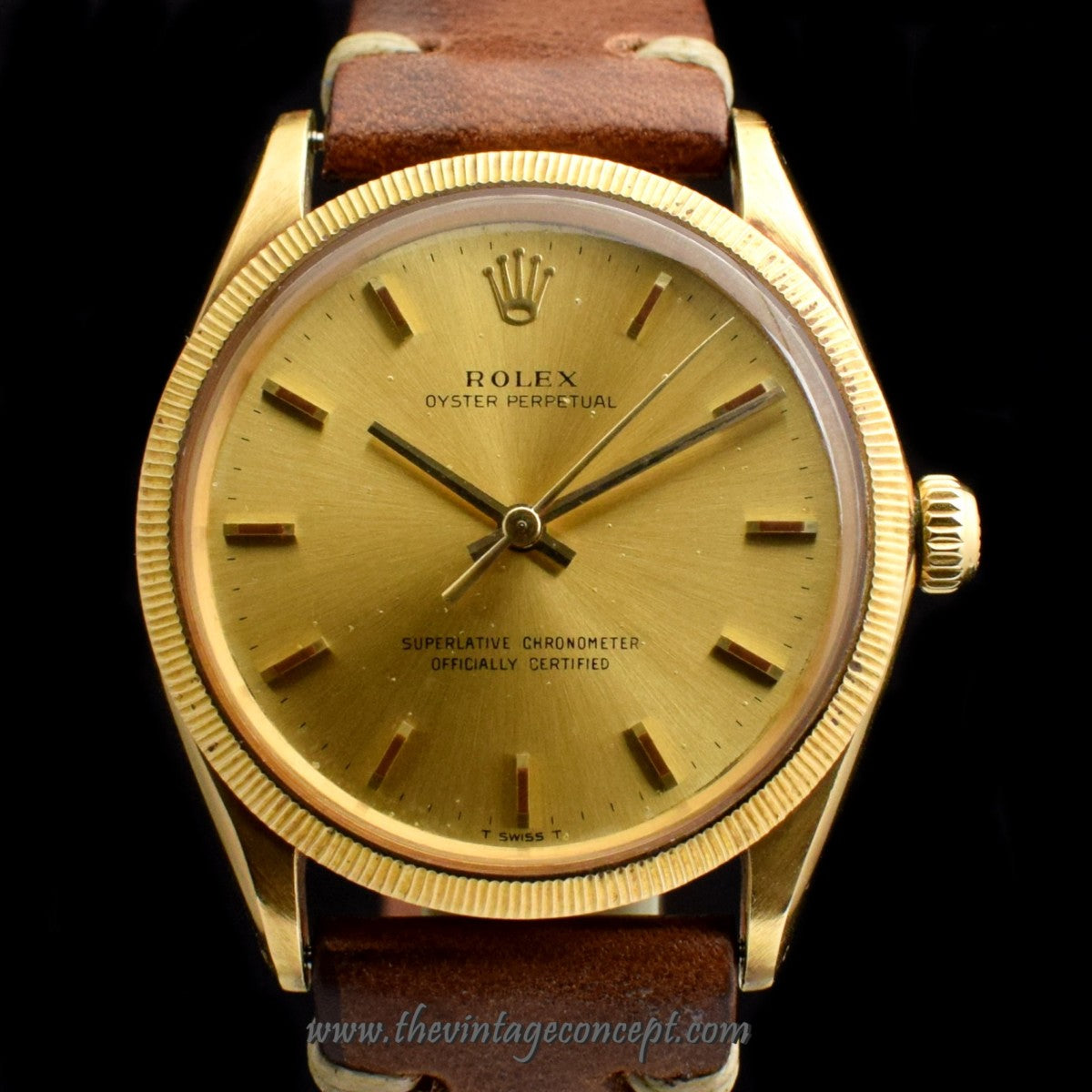 Rolex Oyster 18K YG Gold Dial 1023 w/ Double Original Papers (SOLD)