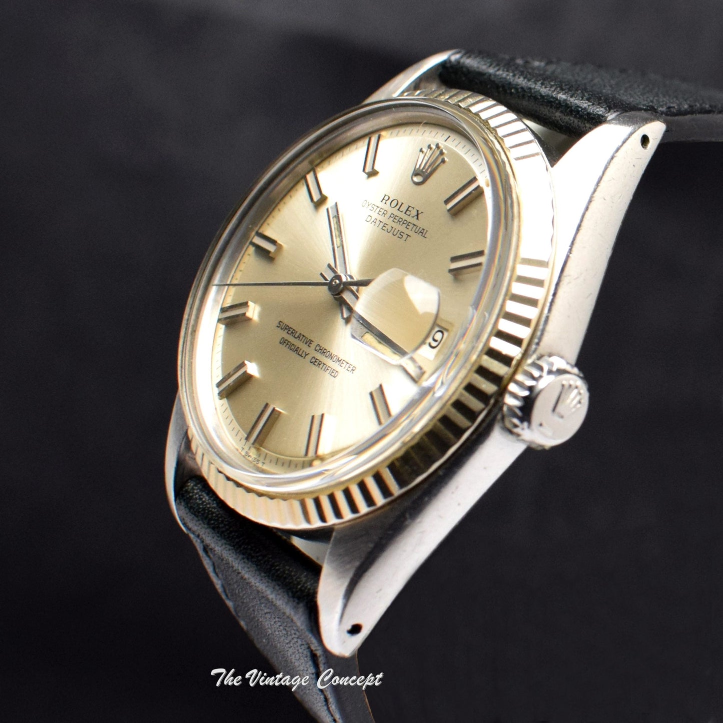 Rolex Datejust Silver Wideboy Dial 1601 (SOLD)