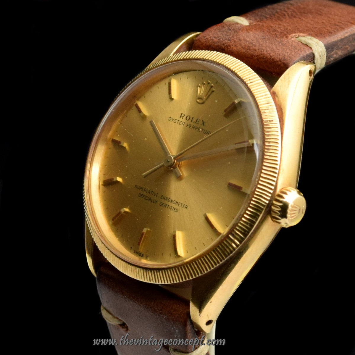 Rolex Oyster 18K YG Gold Dial 1023 w/ Double Original Papers (SOLD)