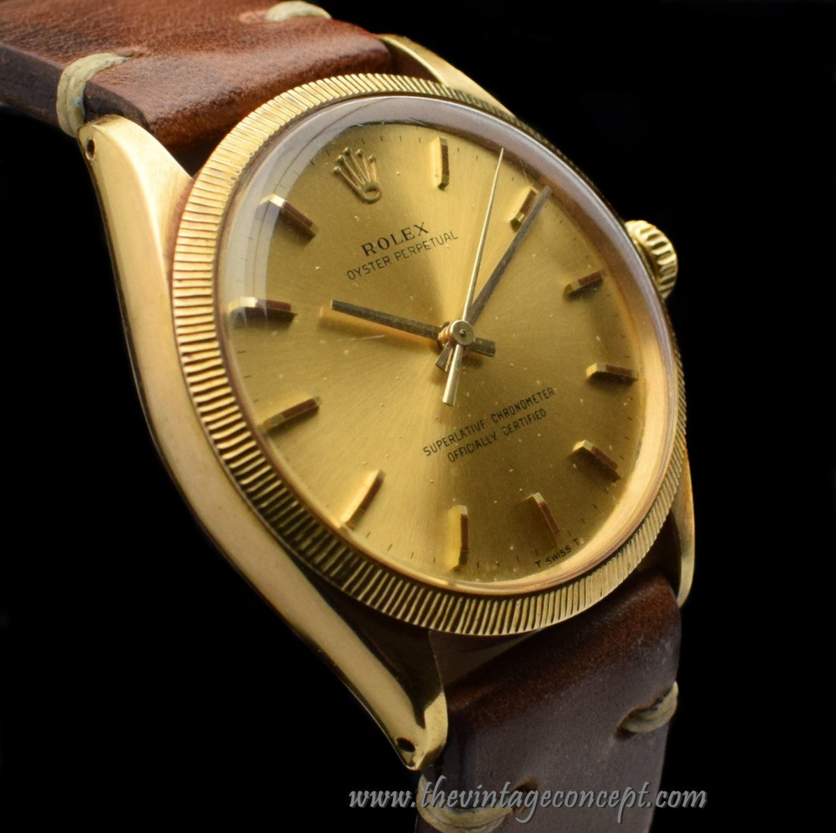 Rolex Oyster 18K YG Gold Dial 1023 w/ Double Original Papers (SOLD)