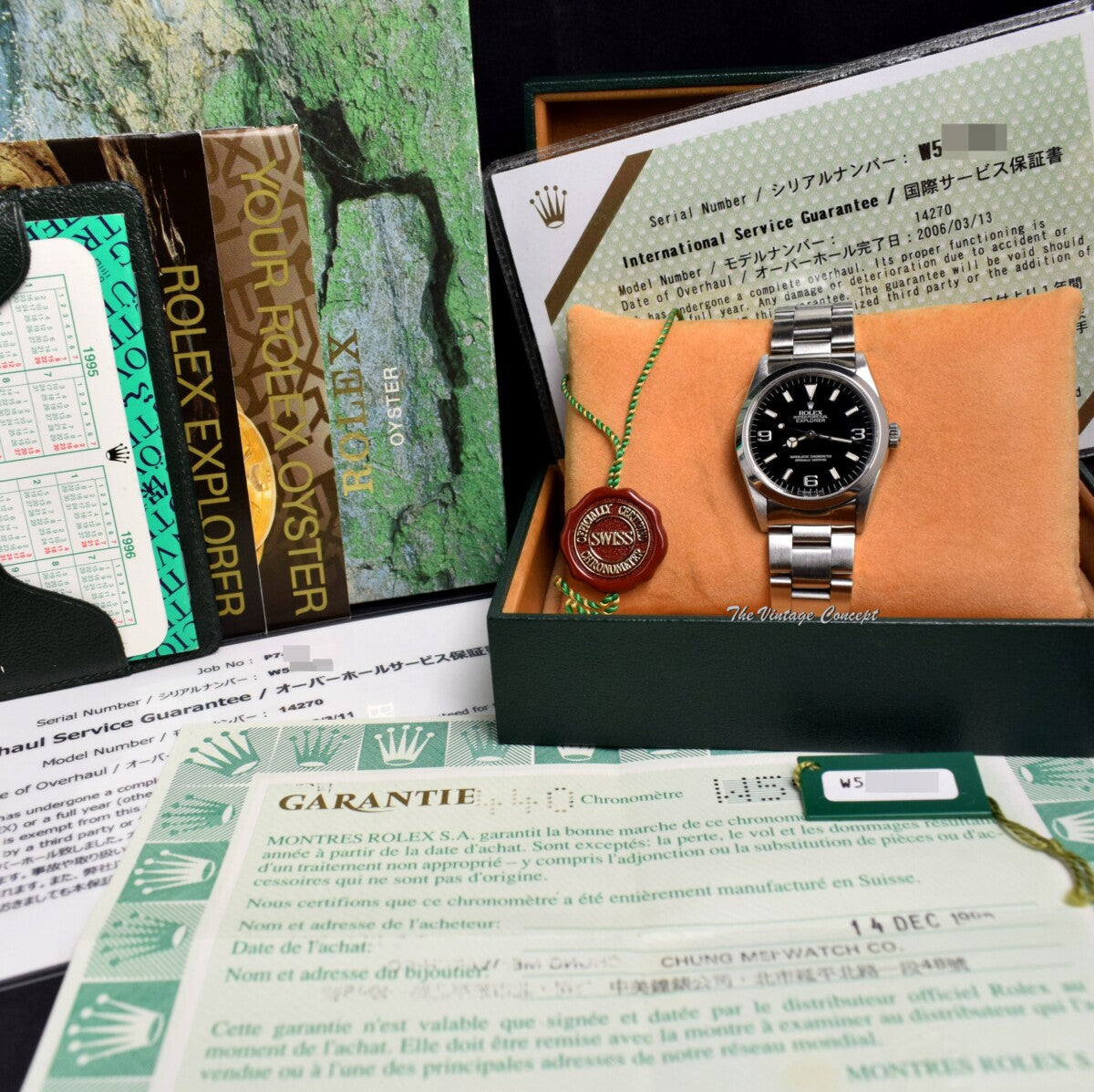 Rolex Explorer I 14270 w/ Bracelet (Complete Full Set) w/ Service Papers (SOLD)