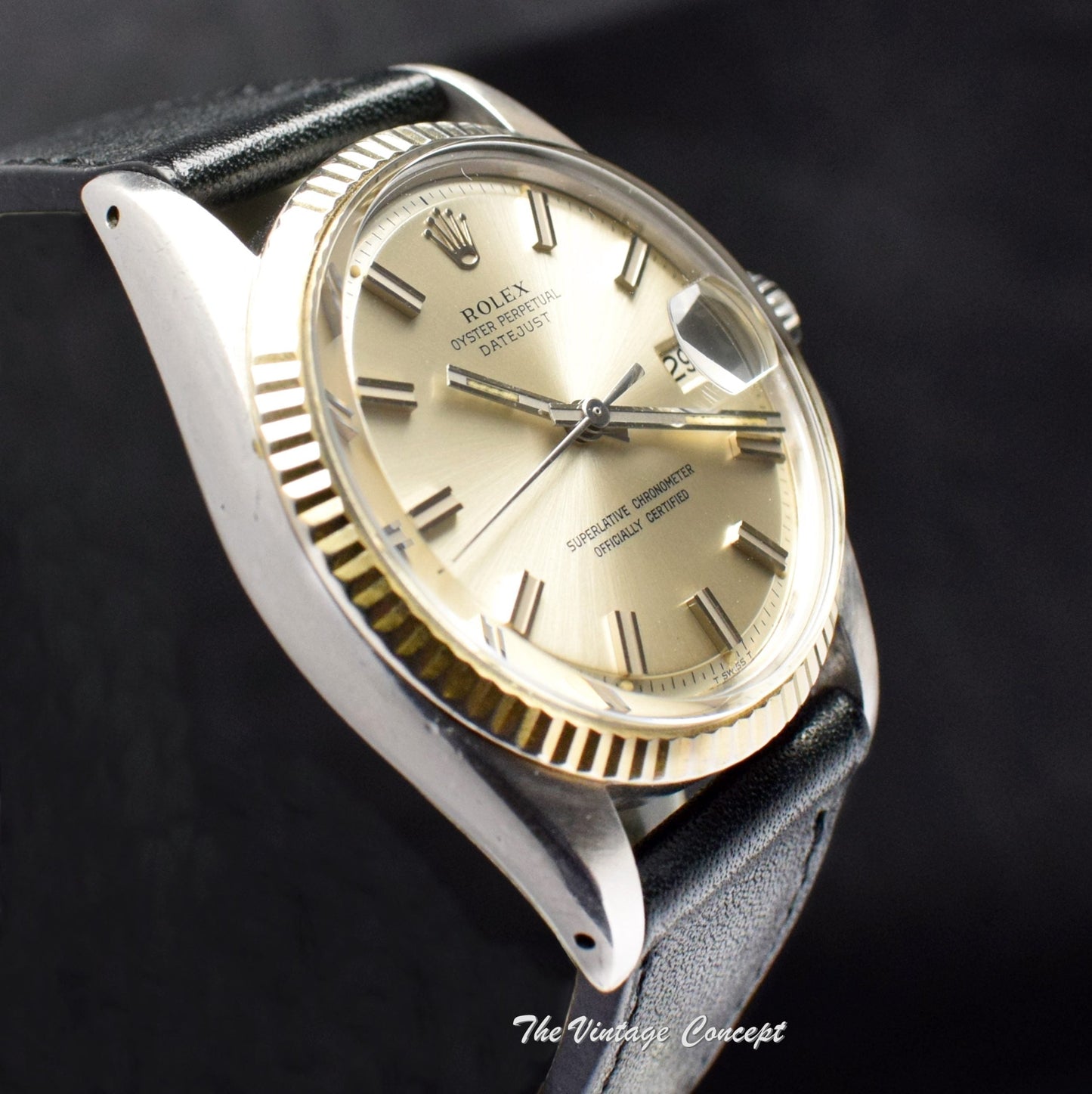 Rolex Datejust Silver Wideboy Dial 1601 (SOLD)