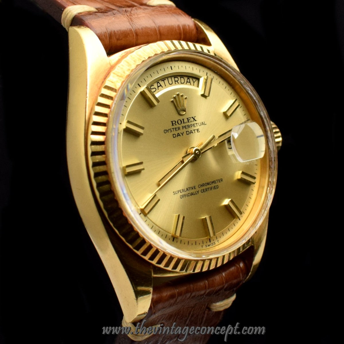 Rolex Day-Date 18K YG Wide Boy 1803 (SOLD)