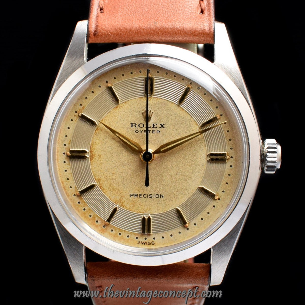 Rolex Oyster Precision Silver Creamy Dial Manual Wind 6424 (SOLD)