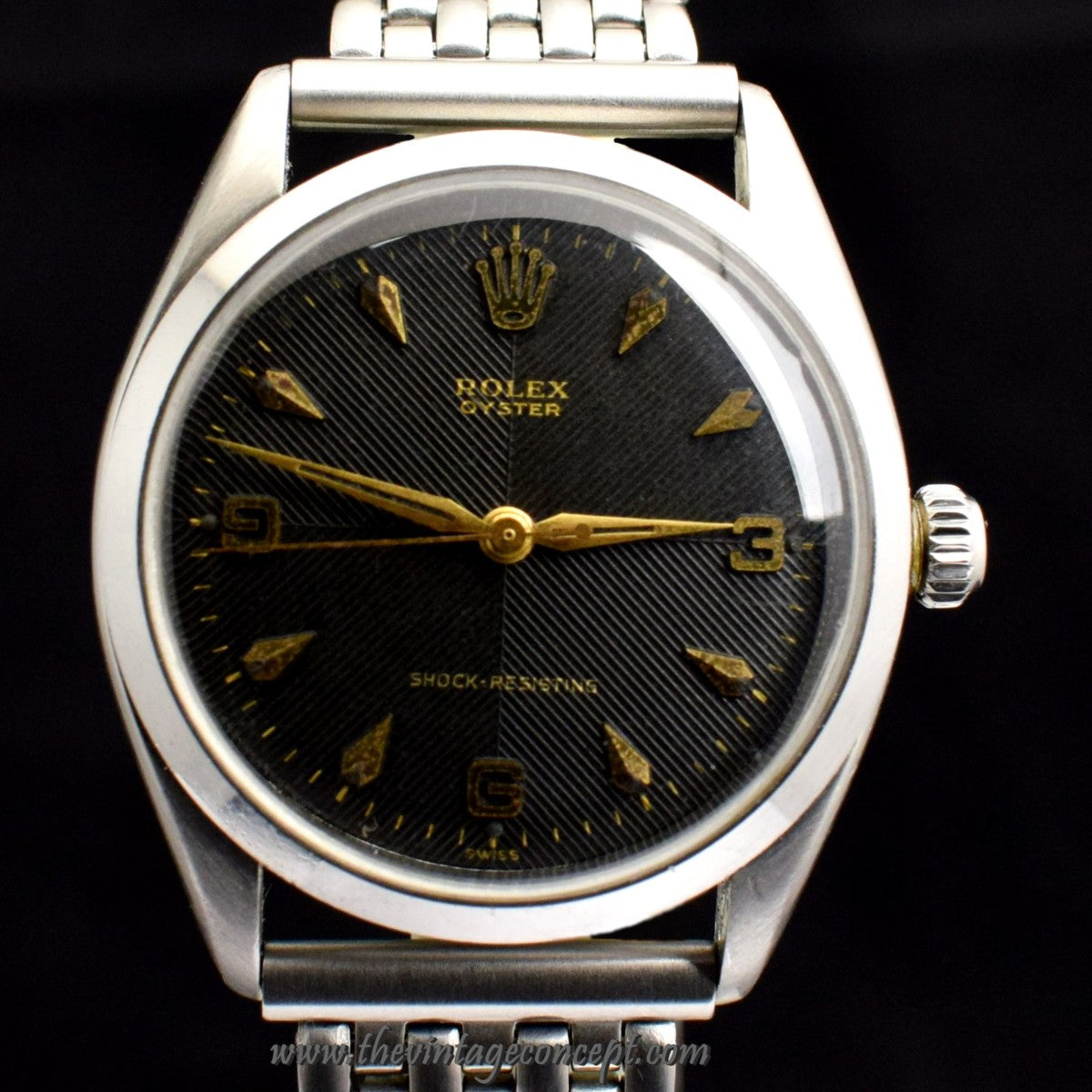 Rolex Oyster Black Chevron Dial 6480   (SOLD)