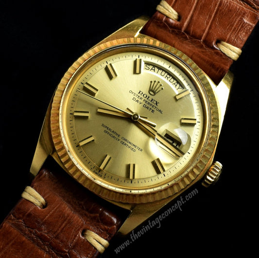 Rolex Day-Date 18K YG Wide Boy 1803 (SOLD)