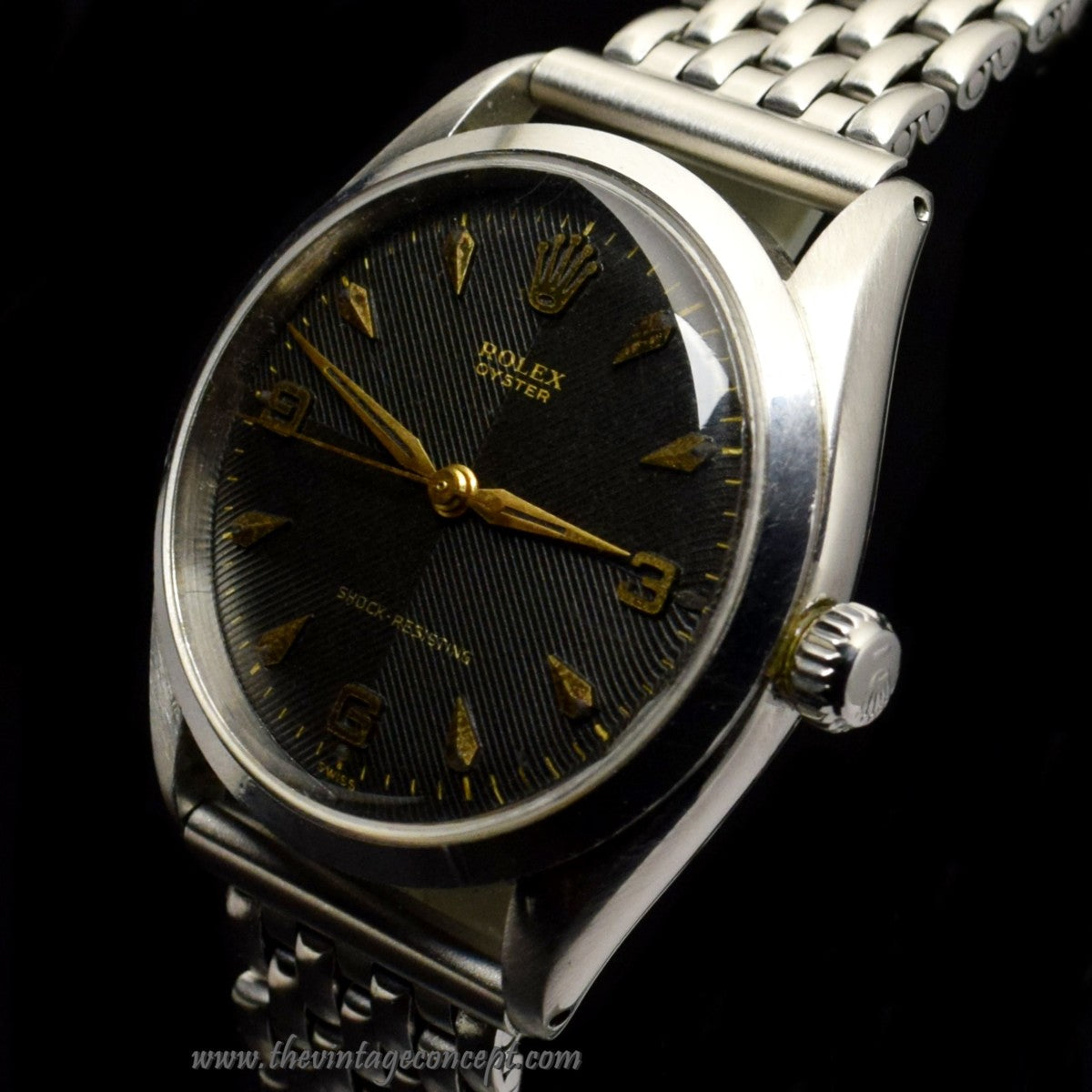 Rolex Oyster Black Chevron Dial 6480   (SOLD)