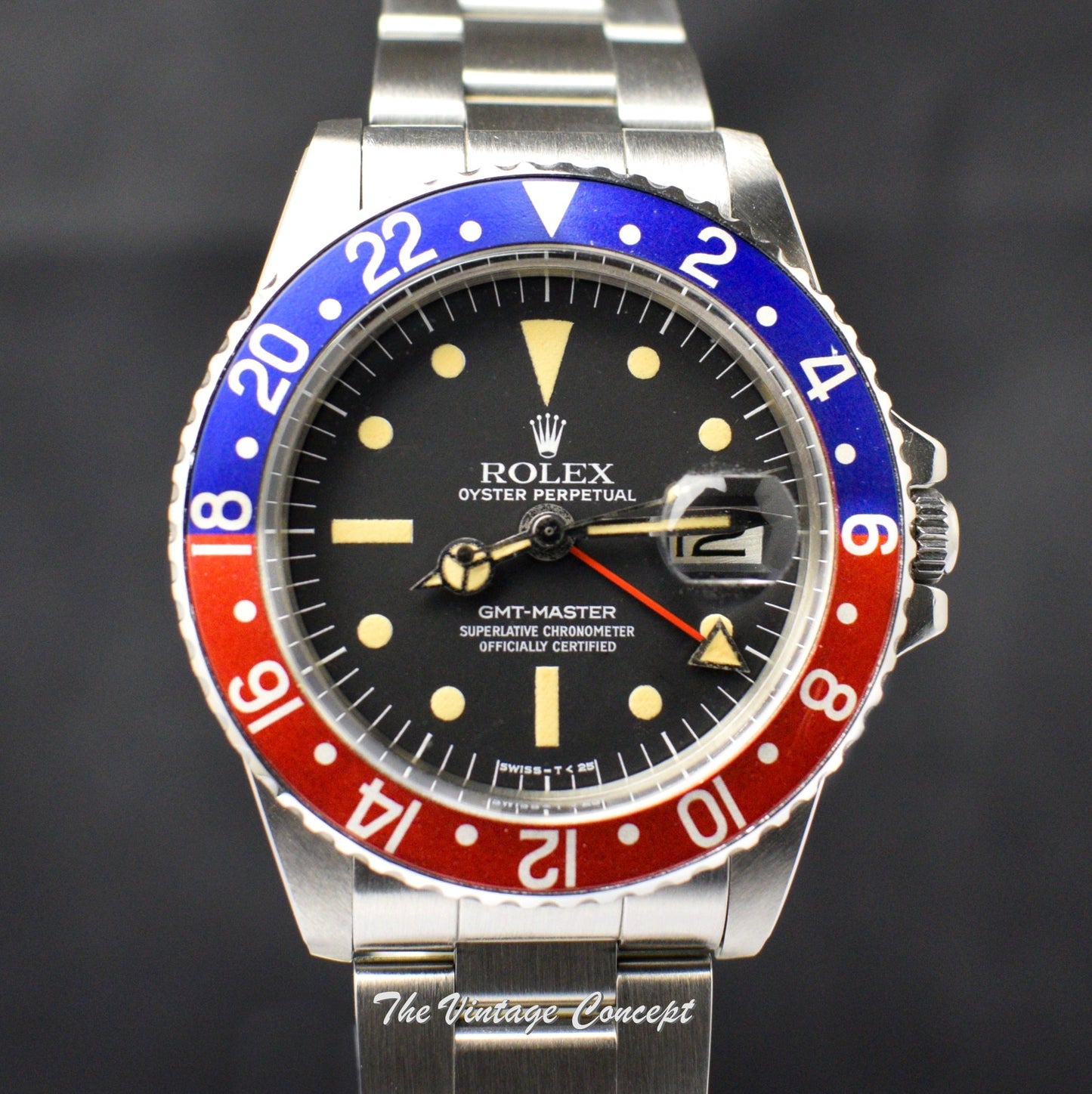 Rolex Steel GMT-Master Matte Dial Radial Dial MK III 1675 (SOLD)