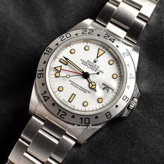 Rolex Explorer II White Dial Creamy 16570 (Box Set)  (SOLD)