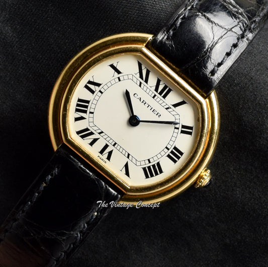 Vintage Cartier 18K YG Ellipse Manual Wind Paris Dial (SOLD)