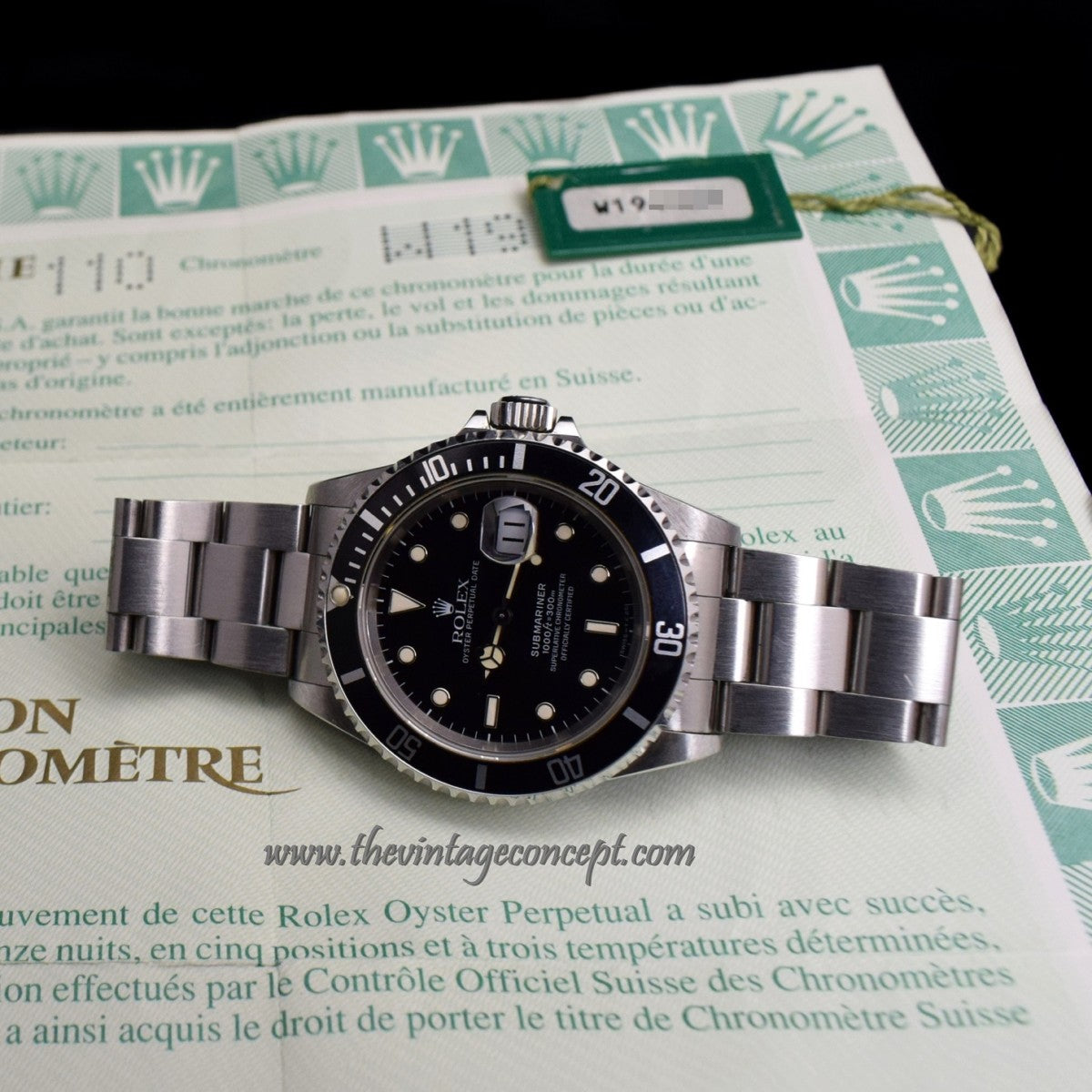 Rolex Submariner 16610 Unpolished w/ Original Paper & Tag (SOLD)