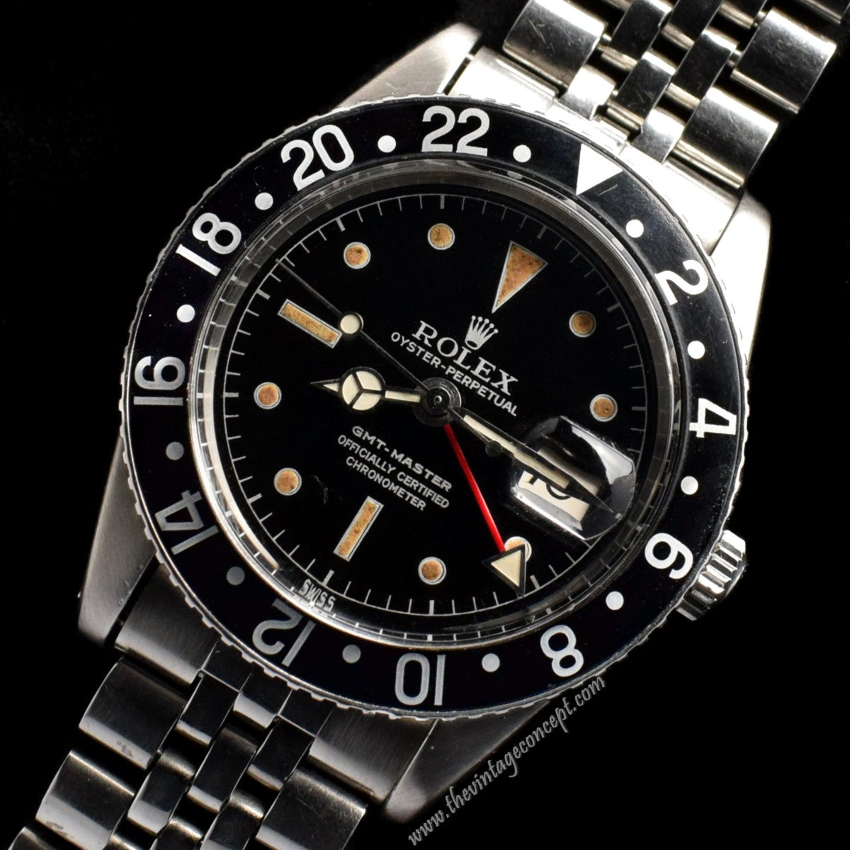 Rolex GMT-Master No Guard "OCC" Gilt Dial 6542 (SOLD)