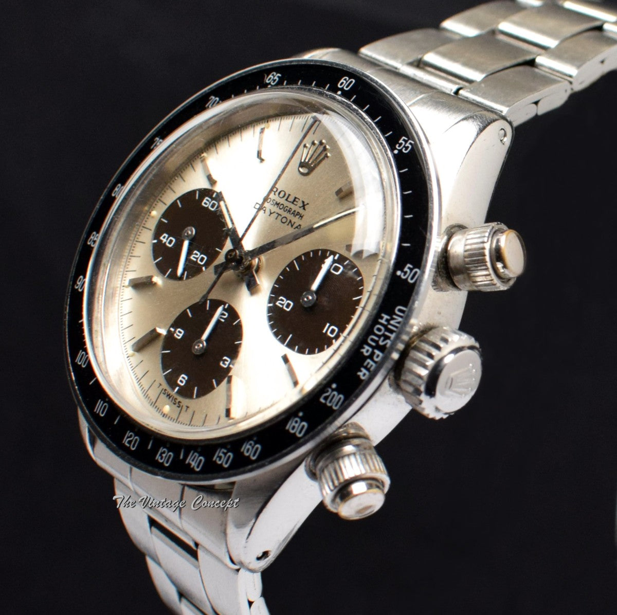 Rolex Daytona Silver Dial Chocolate Sub Registers 6240 (SOLD)