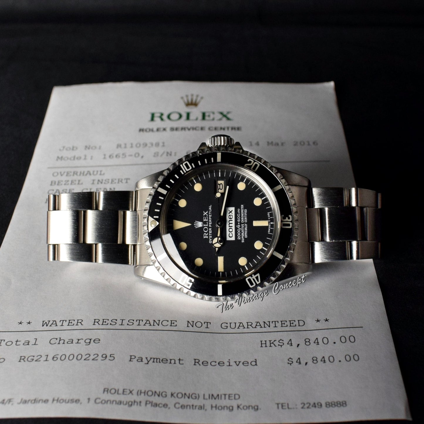 Rolex Sea-Dweller COMEX 1665 w/ RSC Record  (SOLD)