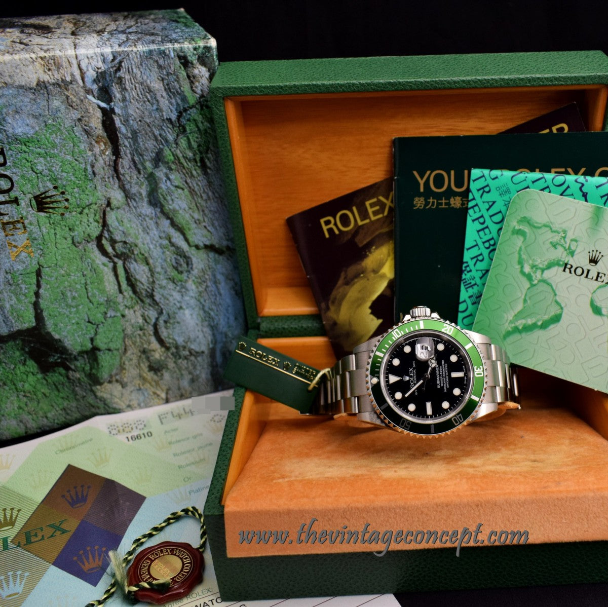 MINT Rolex Submariner 50th Anniversary "Flat 4" 16610LV ( Full Set ) (SOLD)