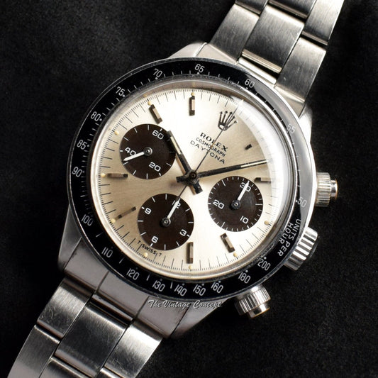 Rolex Daytona Silver Dial Chocolate Sub Registers 6240 (SOLD)