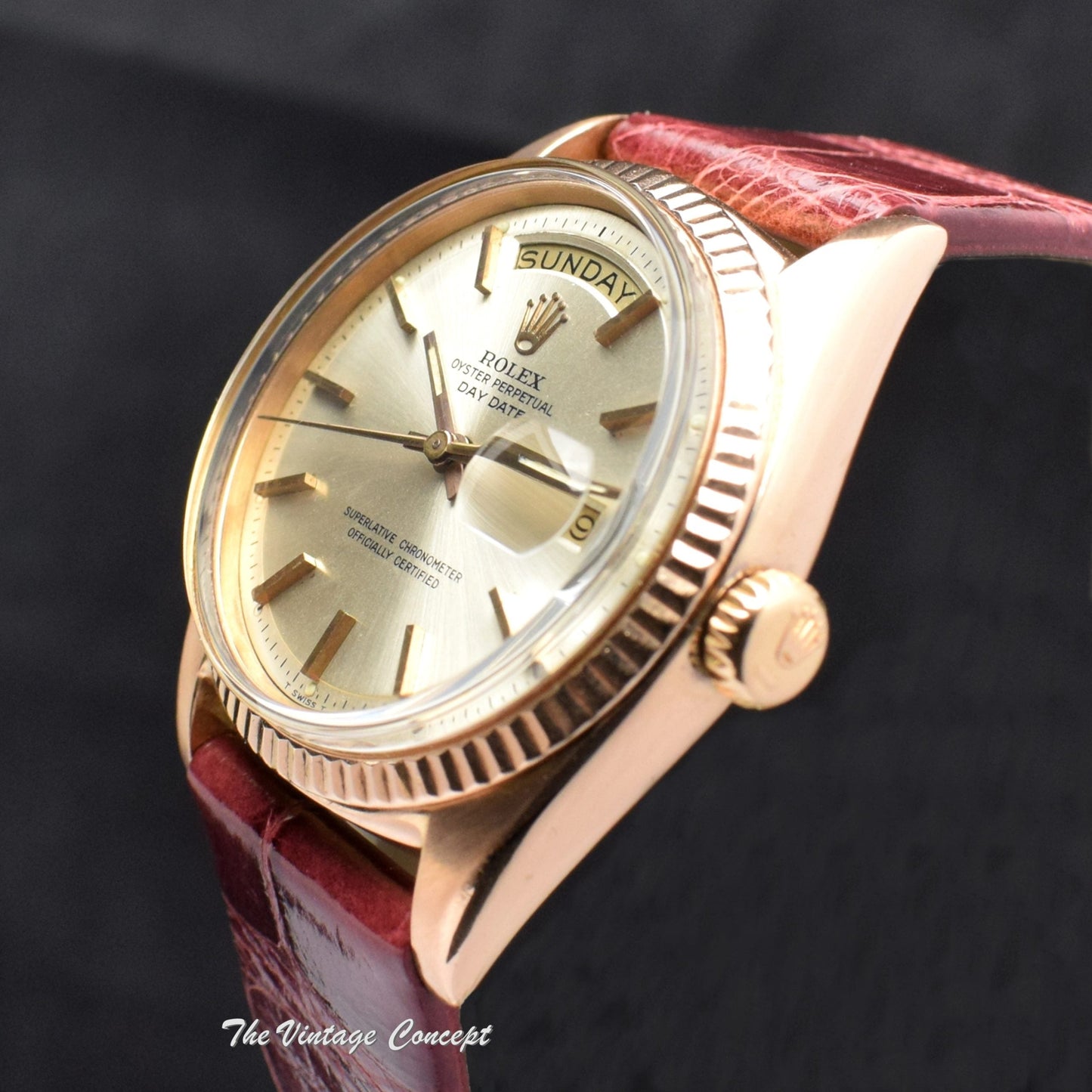 Rolex Day-Date 18K RG Silver Dial 1803 (SOLD)