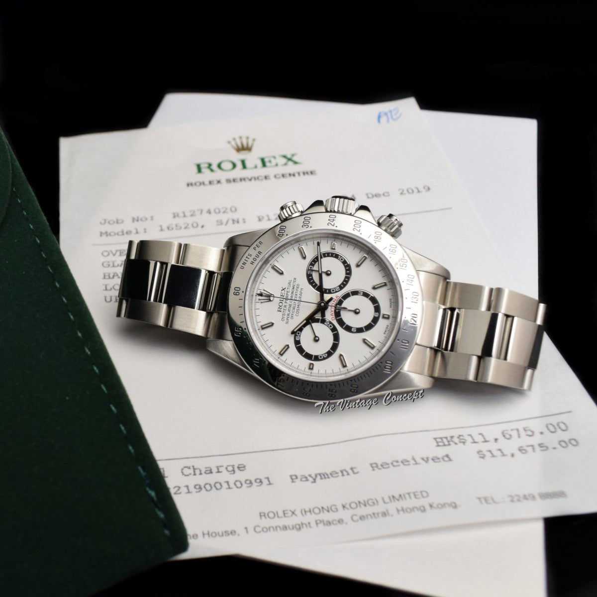 Rolex Daytona White Dial "P Series" 16520 w/ Rolex Service Paper (SOLD)