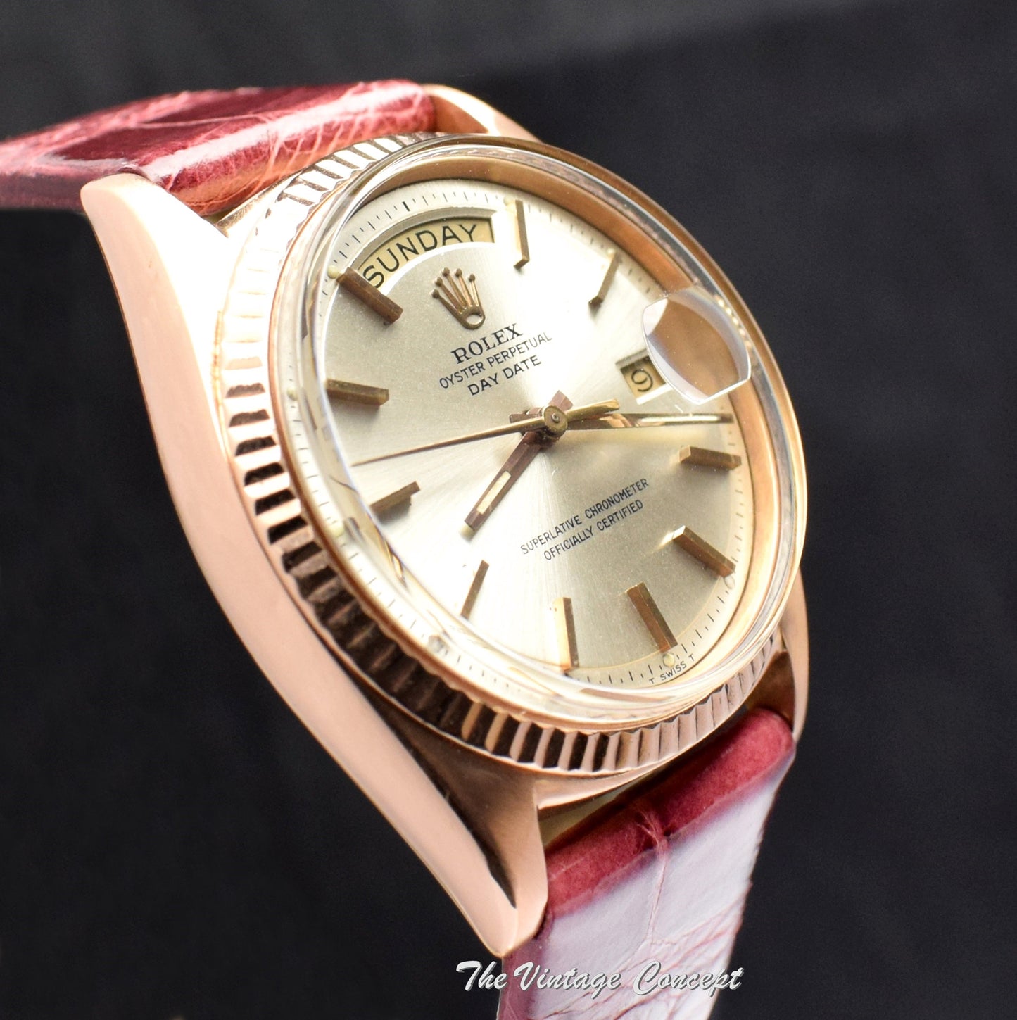 Rolex Day-Date 18K RG Silver Dial 1803 (SOLD)