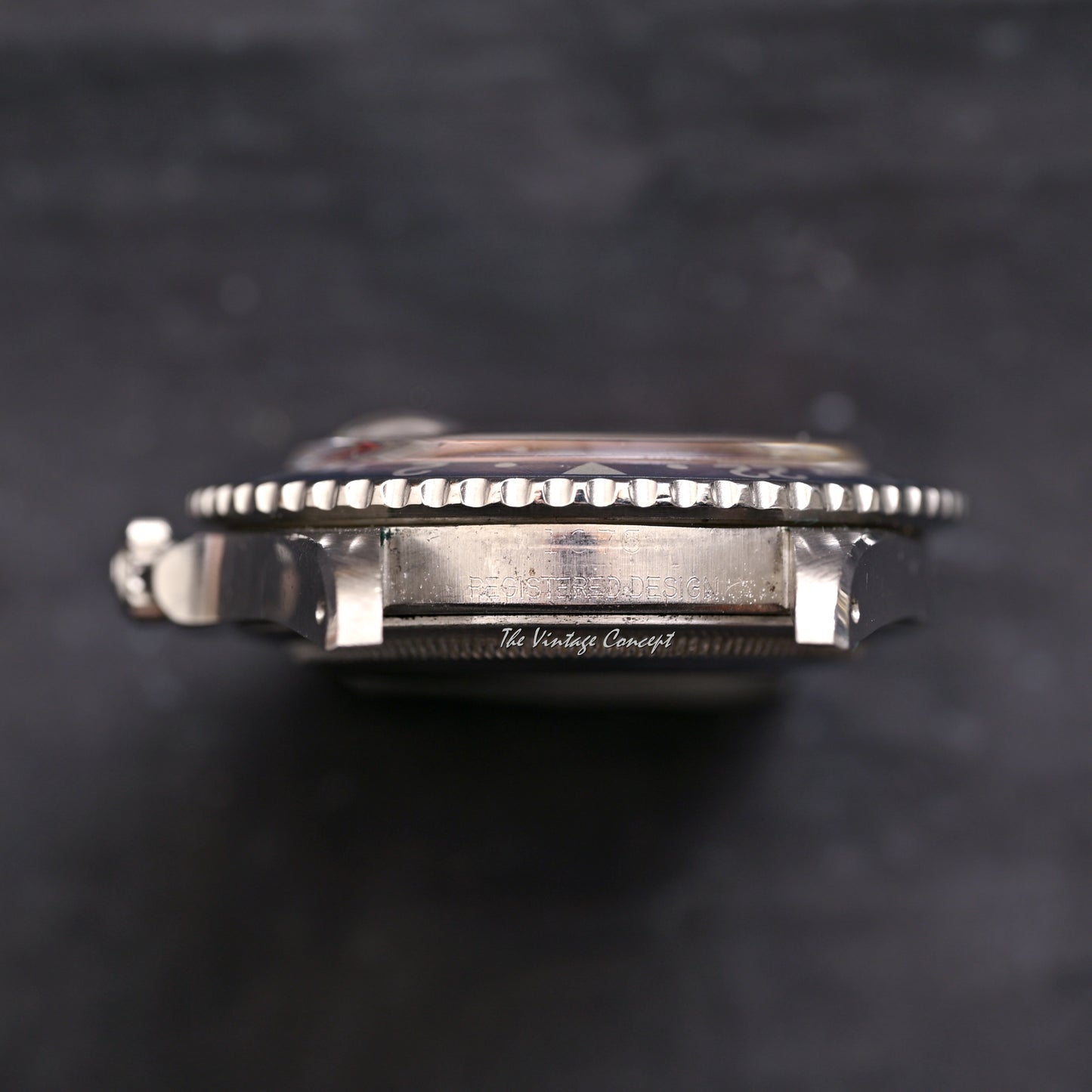 Rolex Steel GMT-Master “Pepsi” PCG Gilt Chapter Ring Dial w/ Rivet Bracelet Ref. 1675