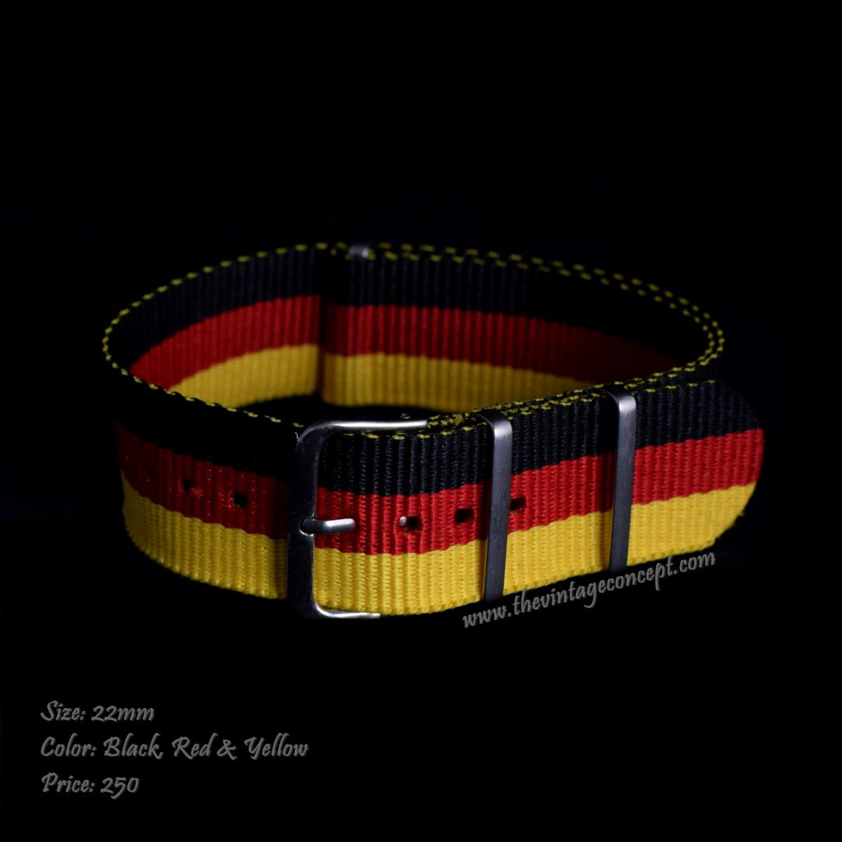 22mm Red & Dark Blue Nato Strap