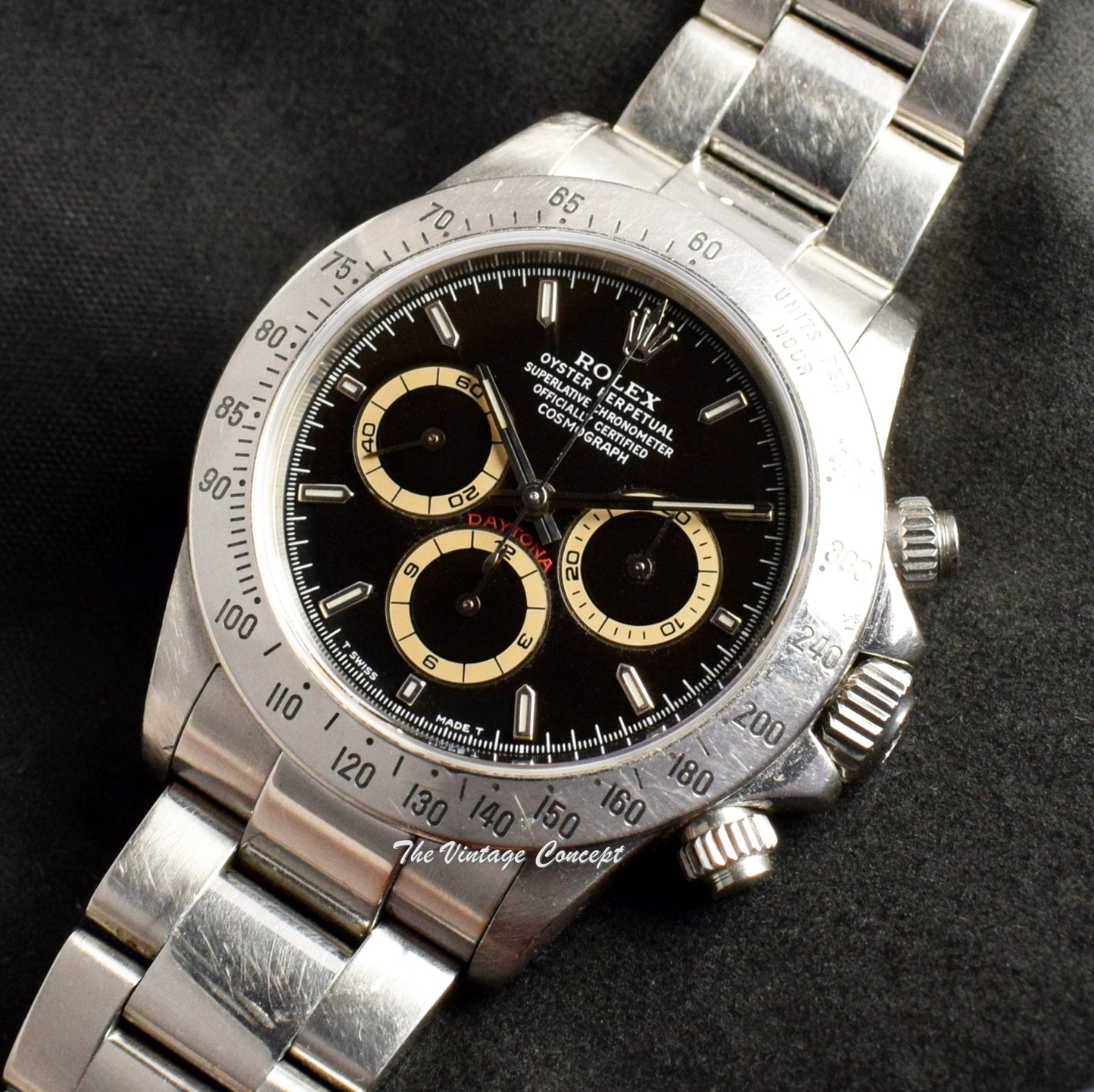 Rolex Daytona Black Patrizzi Dial 16520 (Box Set) (SOLD)