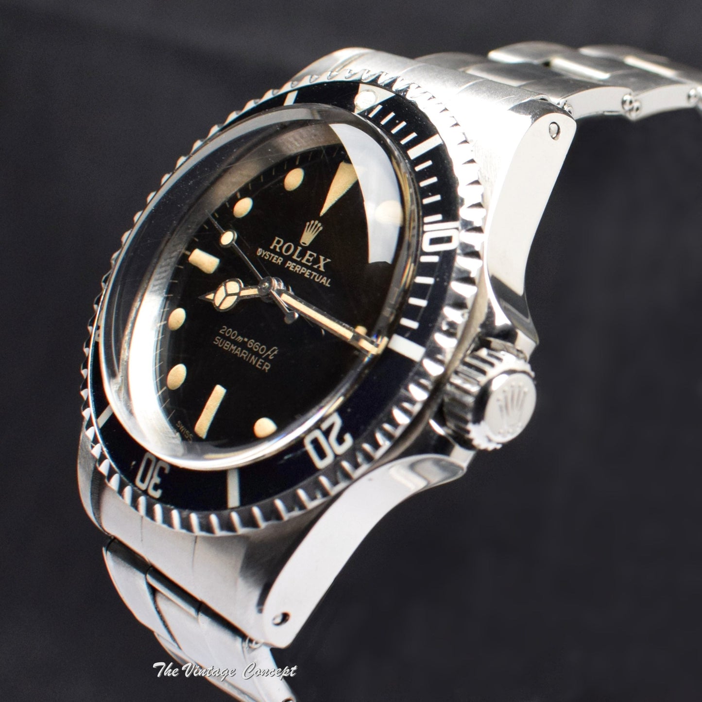 Rolex Submariner Tropical Gilt Dial 5513 (SOLD)