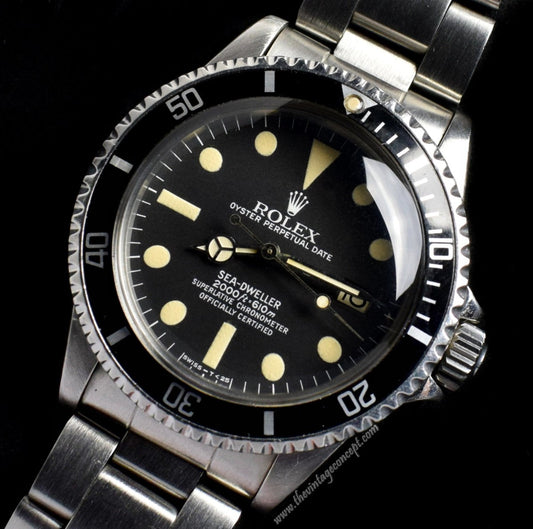 Rolex Sea-Dweller Great White 1665 w/ Original Paper (SOLD)